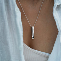 Fotoketting met je eigen foto - Staaf met bolletjesketting