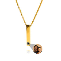Fotoketting met je eigen foto - Staaf met boxketting
