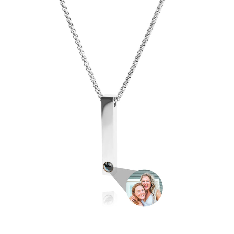 Fotoketting met je eigen foto - Staaf met boxketting