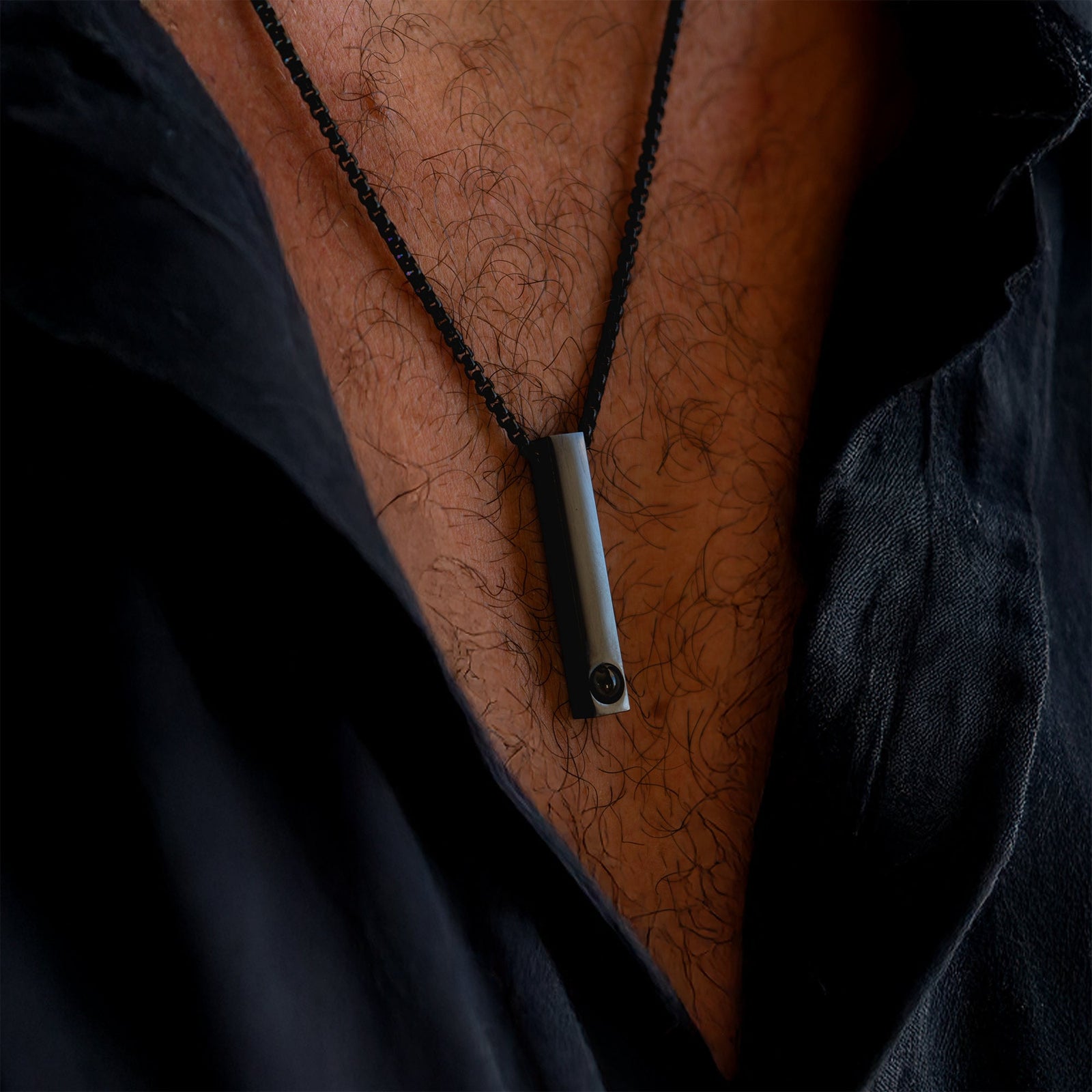 Fotoketting met je eigen foto - Staaf met boxketting