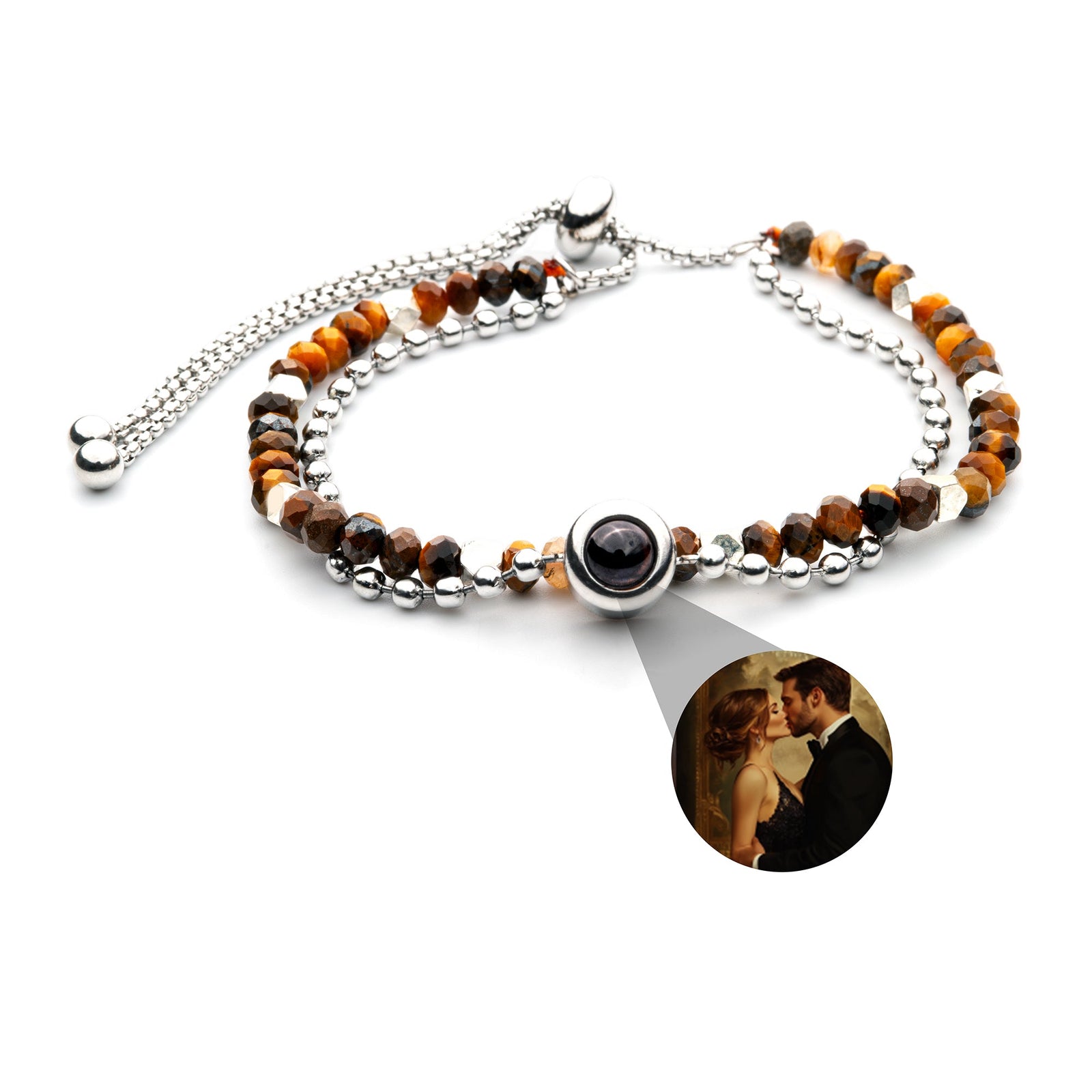 Foto armband met je eigen foto - kristal