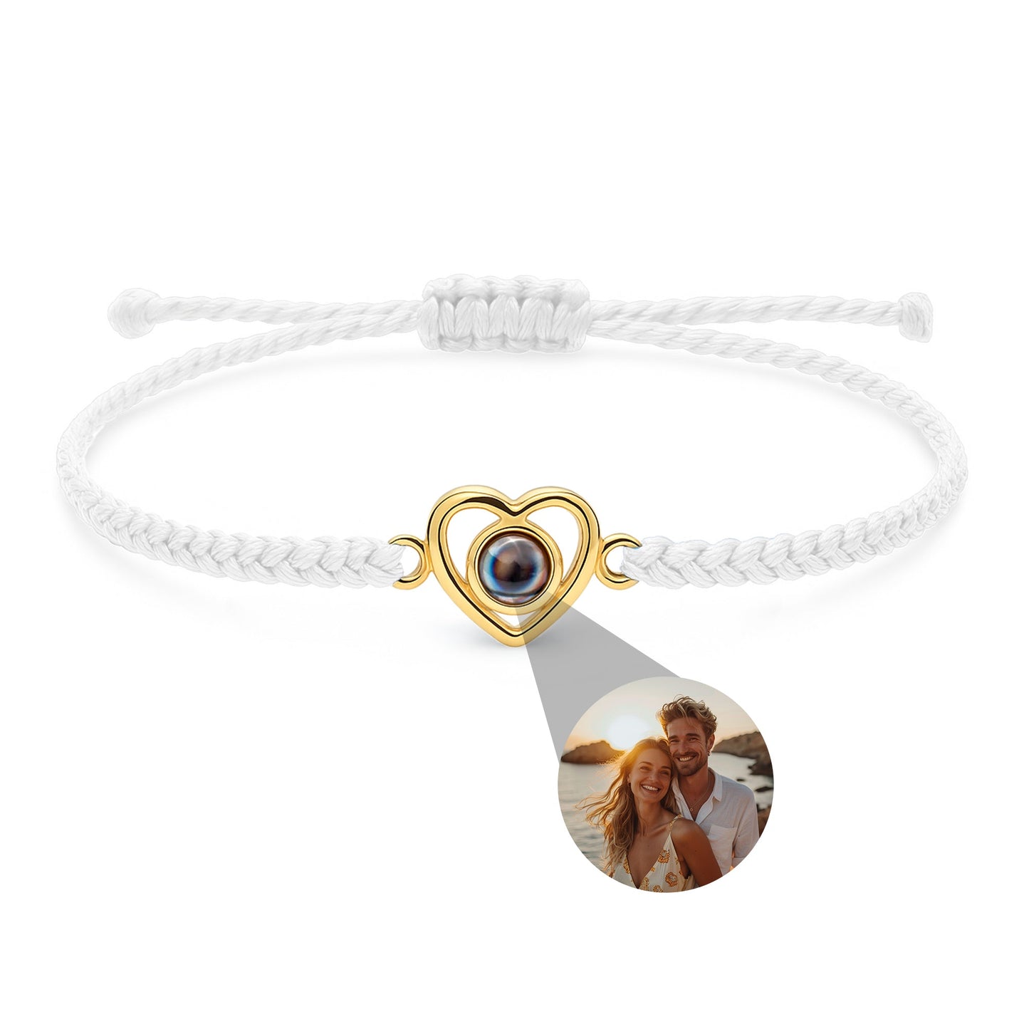 Foto armband met jouw foto - Hart