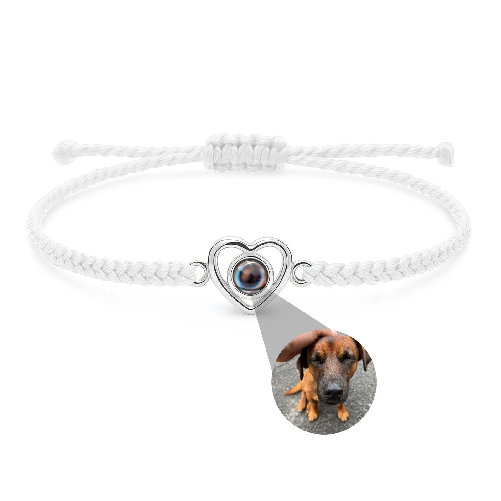 Foto armband met jouw foto - Hart