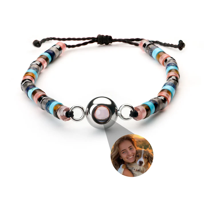 Foto armband met jouw foto - Heishi Edelsteen