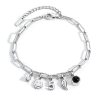 Gepersonaliseerde Charm Armband - Paperclip