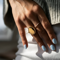 Medaillon Ring met Foto - Ovaal