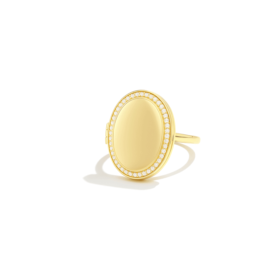 Medaillon Ring met Foto - Ovaal