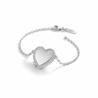 Medaillon Armband met Foto - Hart