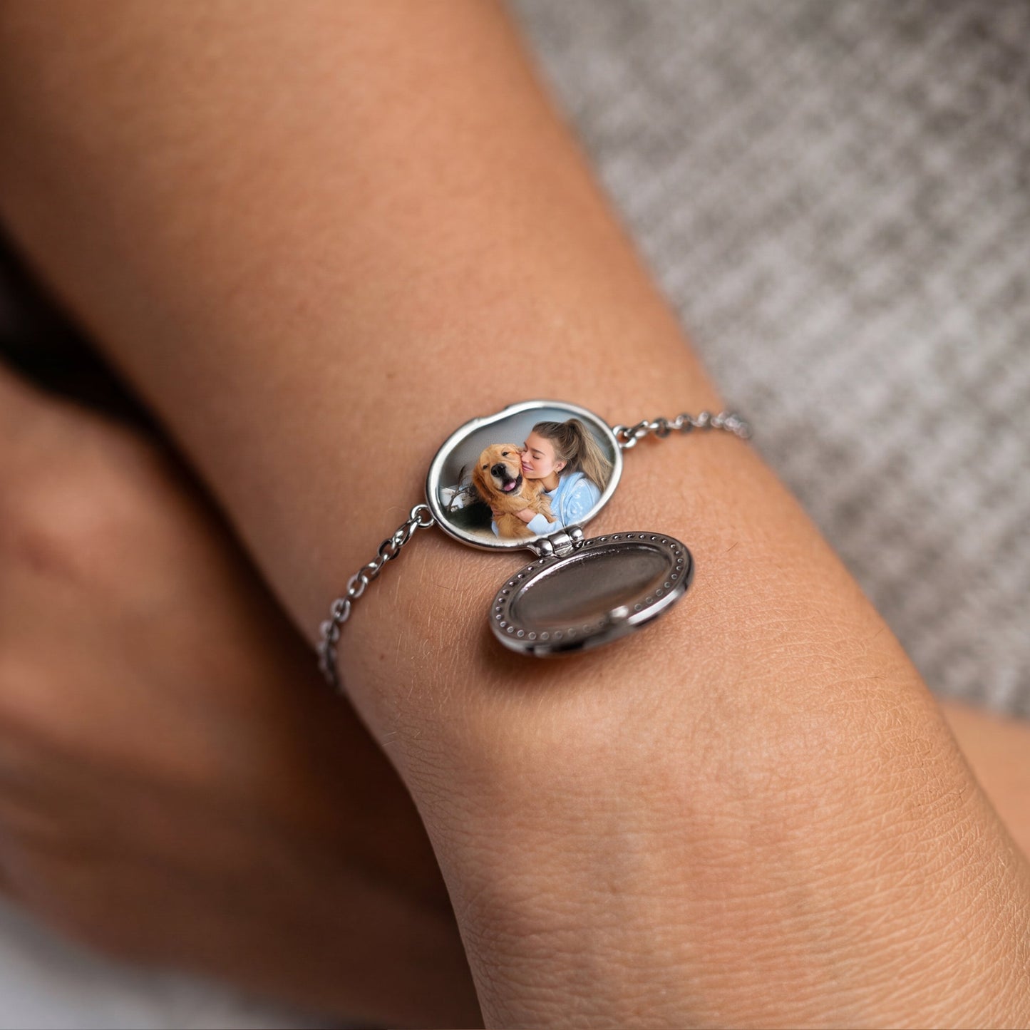 Medaillon Armband met Foto - Ovaal