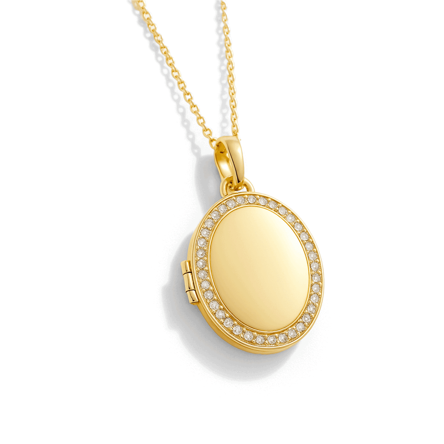 Medaillon Ketting met Foto - Ovaal