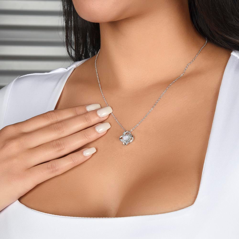 LOTTE liefdesknoop ketting voor je dochter, trots op jou