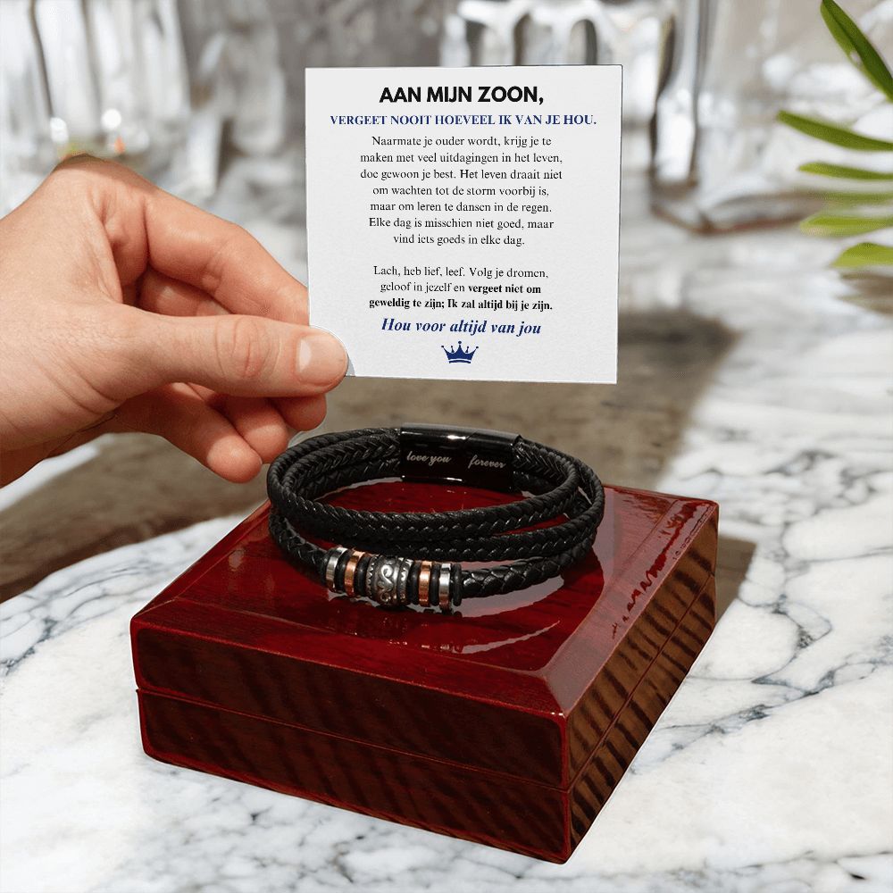 MILO leren armband voor je zoon, ook in kindermaat