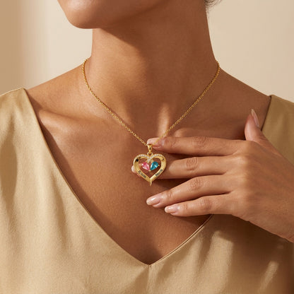 Elodie Hartketting met Namen en Geboortestenen, foto 10