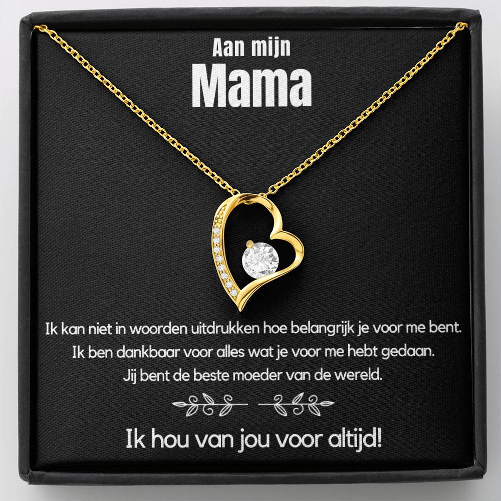 LIVA hartketting voor mama